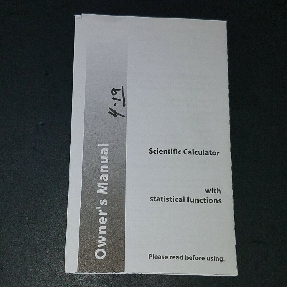 Datexx Blue Scientific Calculator DS-638 C w/ Statistical Function Manual TESTED - Picture 8 of 10